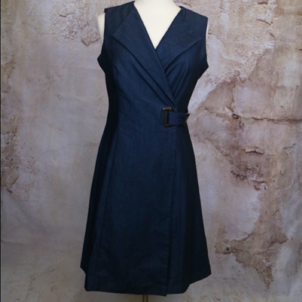 Calvin Klein Wrap Styled Dress with Belt